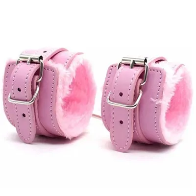 Justerbar læderbinding håndjern til lesbisk